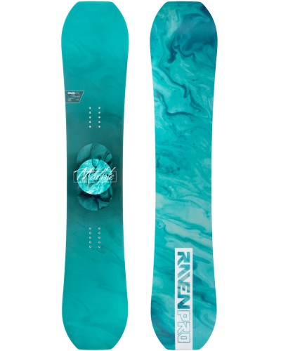 Raven Pro Marble Carbon - Damska deska snowboardowa Freestyle