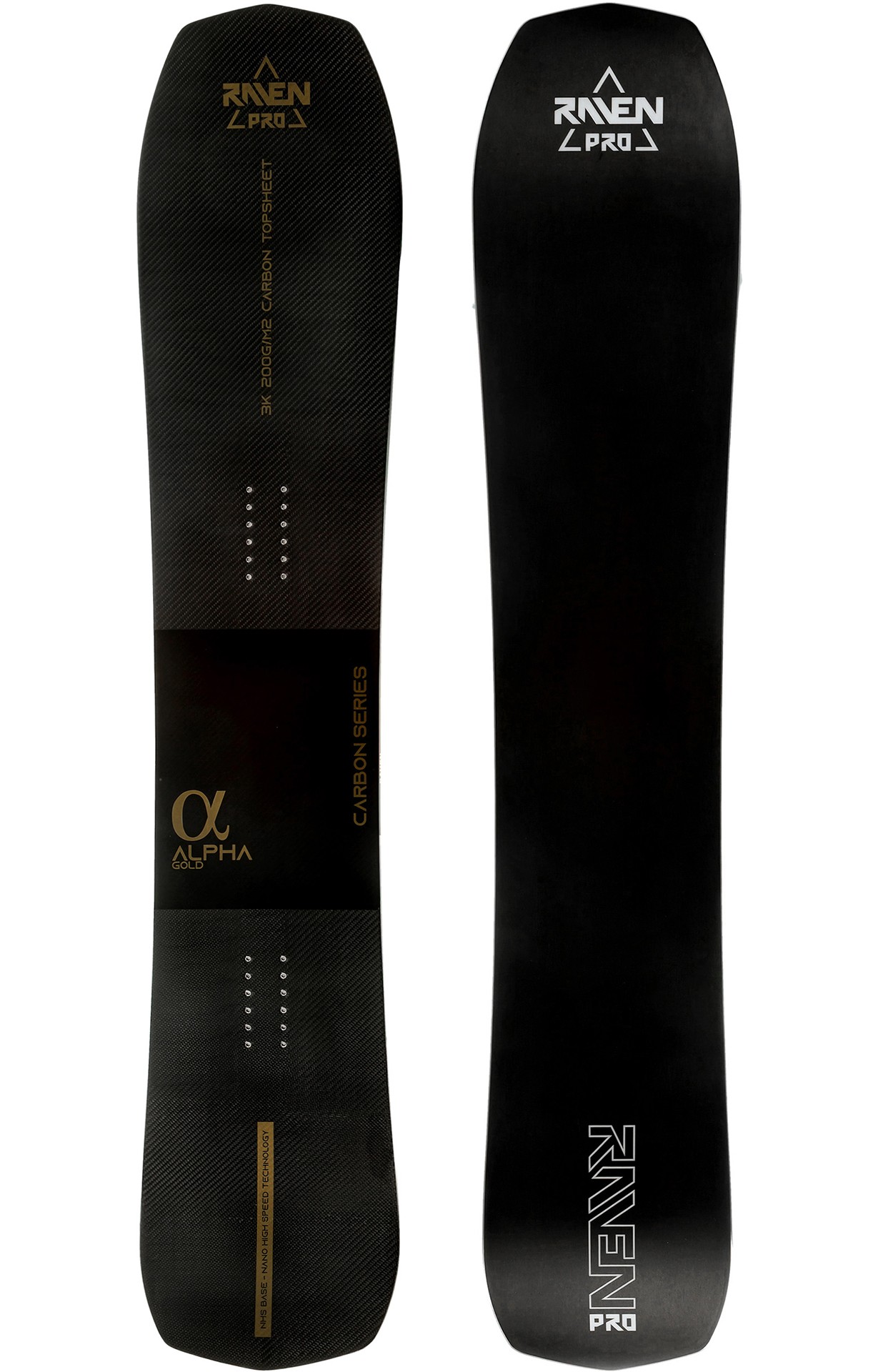 Raven PRO Carbon Series Alpha Gold - deska snowboardowa dla zaawansowanych
