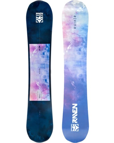Raven Elvina - damski snowboard True Twin z profilem Camrocker