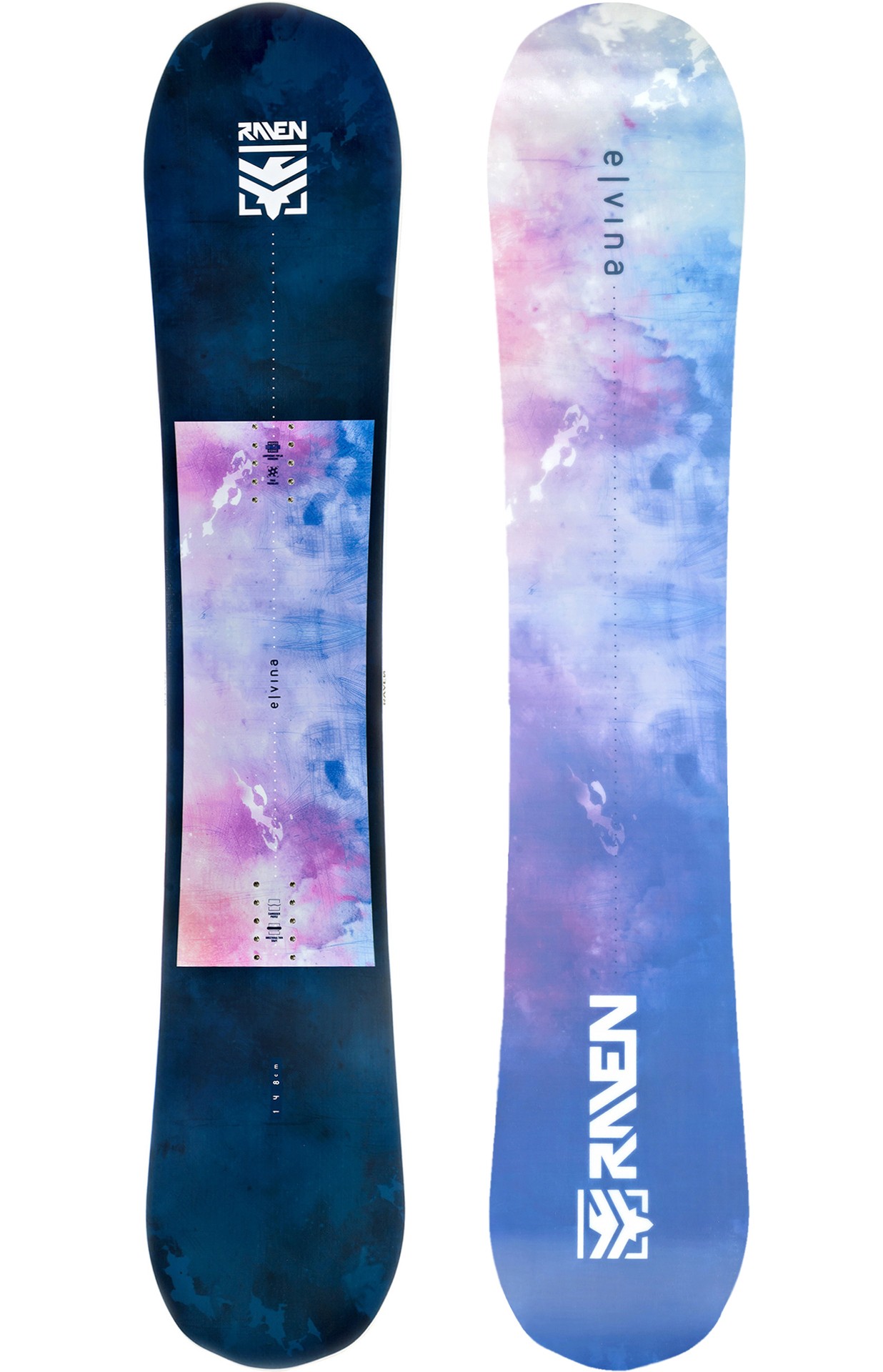 Raven Elvina - damski snowboard True Twin z profilem Camrocker