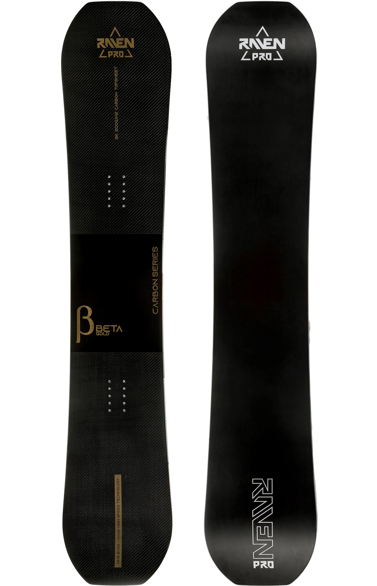 Raven PRO Carbon Series Beta Gold - True Twin Snowboard
