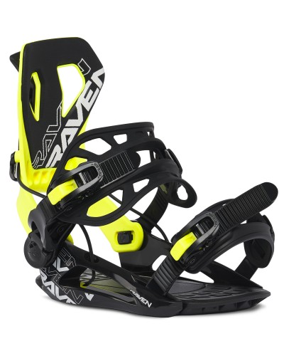 Wiązania snowboardowe Raven FTM450 Multientry Lime XL