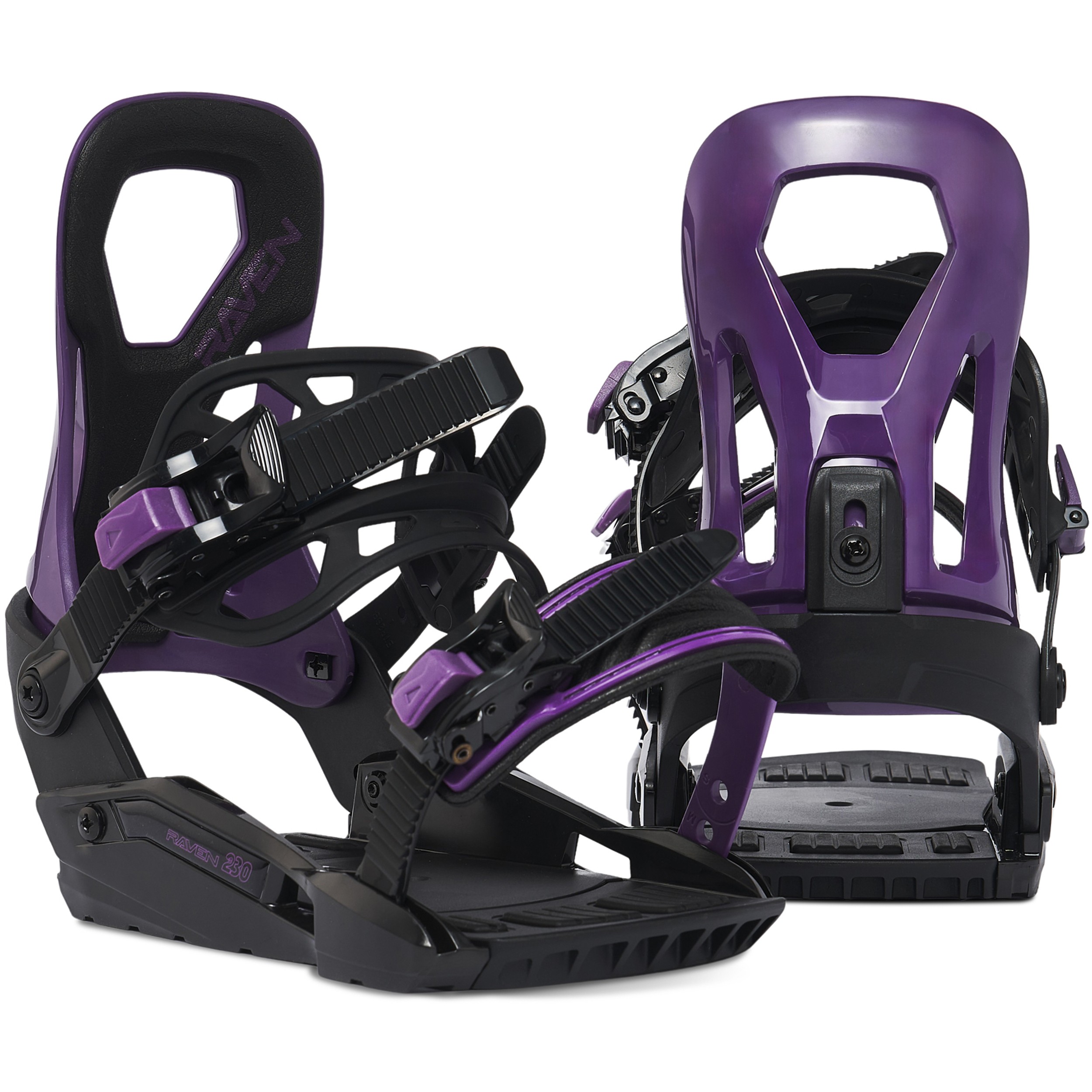 Wiązania snowboardowe Raven s230 Black/Violet S/M