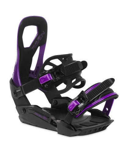 Wiązania snowboardowe Raven s230 Black/Violet S/M